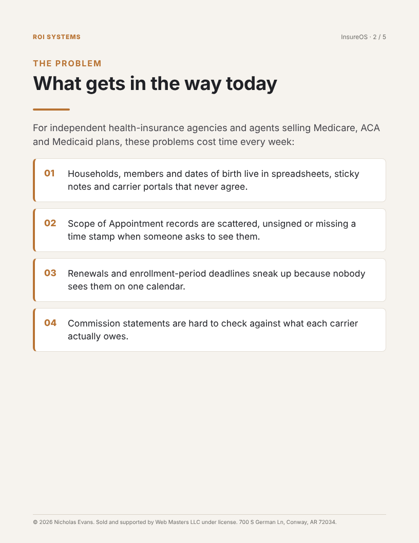 InsureOS brochure page 2