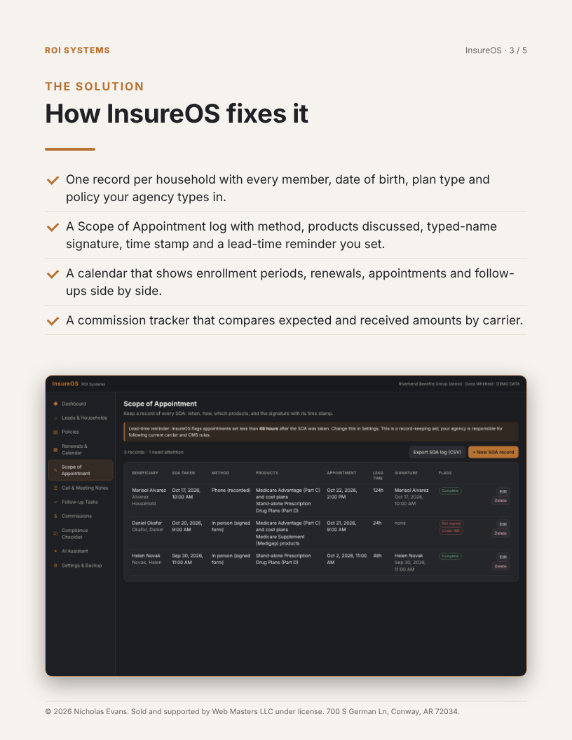 InsureOS brochure page 3